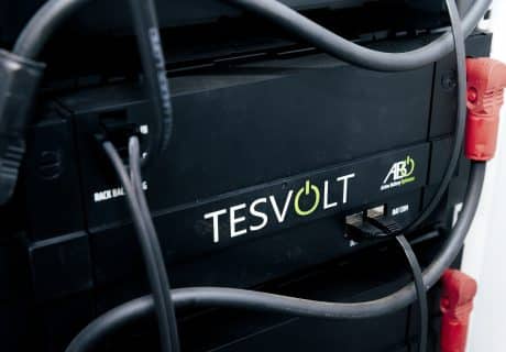 Detailaufnahme eines PV Stromspeichers